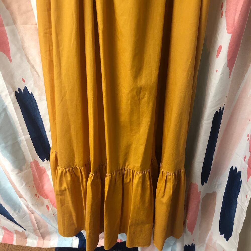 MISA Los Angeles Rosie Dress in Marigold Gold / Yellow Size Large - Picture 12 of 14